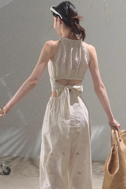 Floral Lace-Up Camisole