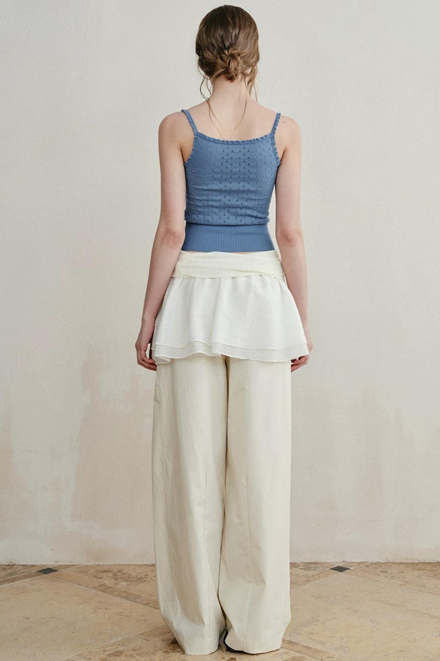 Knitted Elastic Cuffed Pants
