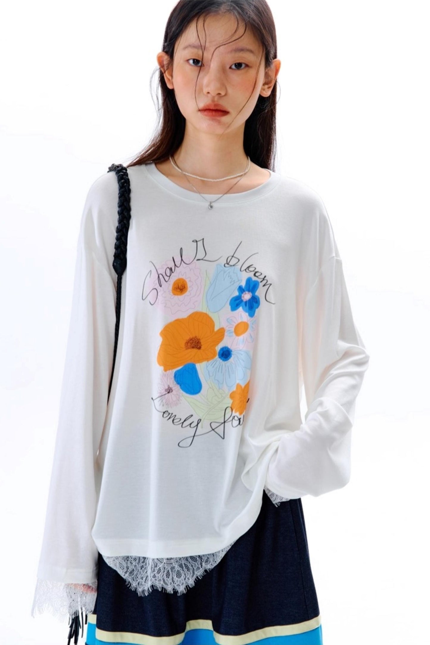 Square Streamer Printed Top