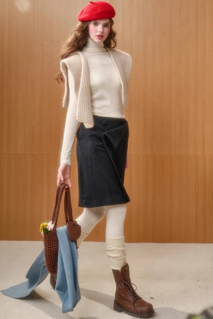 Fluffy Woolen Warm Skirt