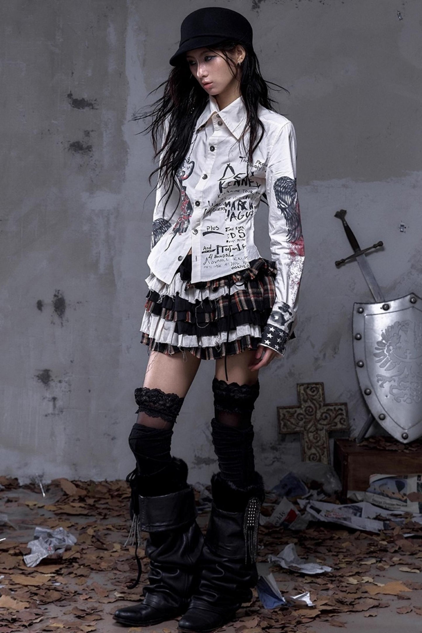 Vintage Rebel Slim Fit Long Sleeve Shirt