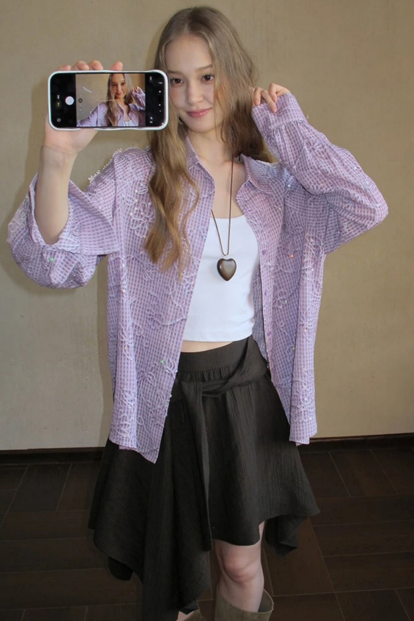 Miss Muse Sequin Lace Top