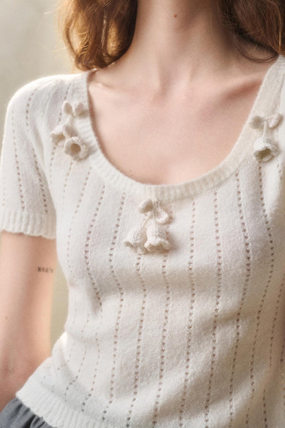 Handmade Floral Cropped Top