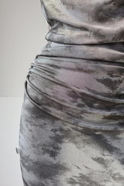 Urban Night Halter Asymmetrical Dress