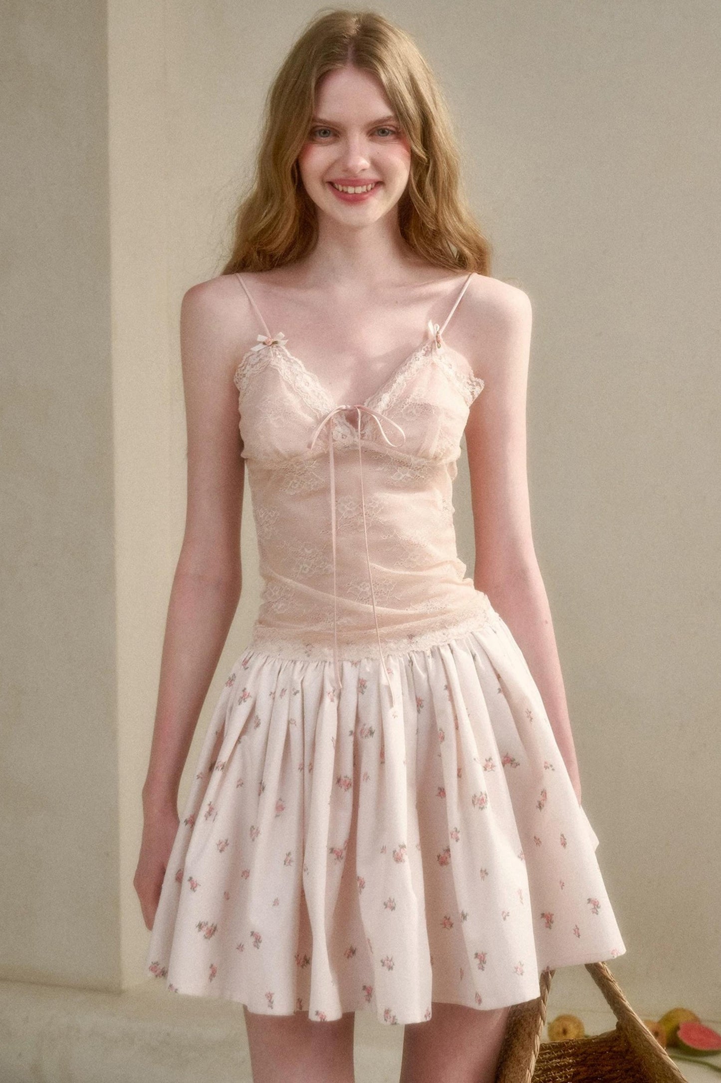 Pure French Lace Ruched Top