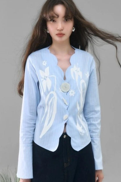 Vintage Lily Flared Sleeve Shirt