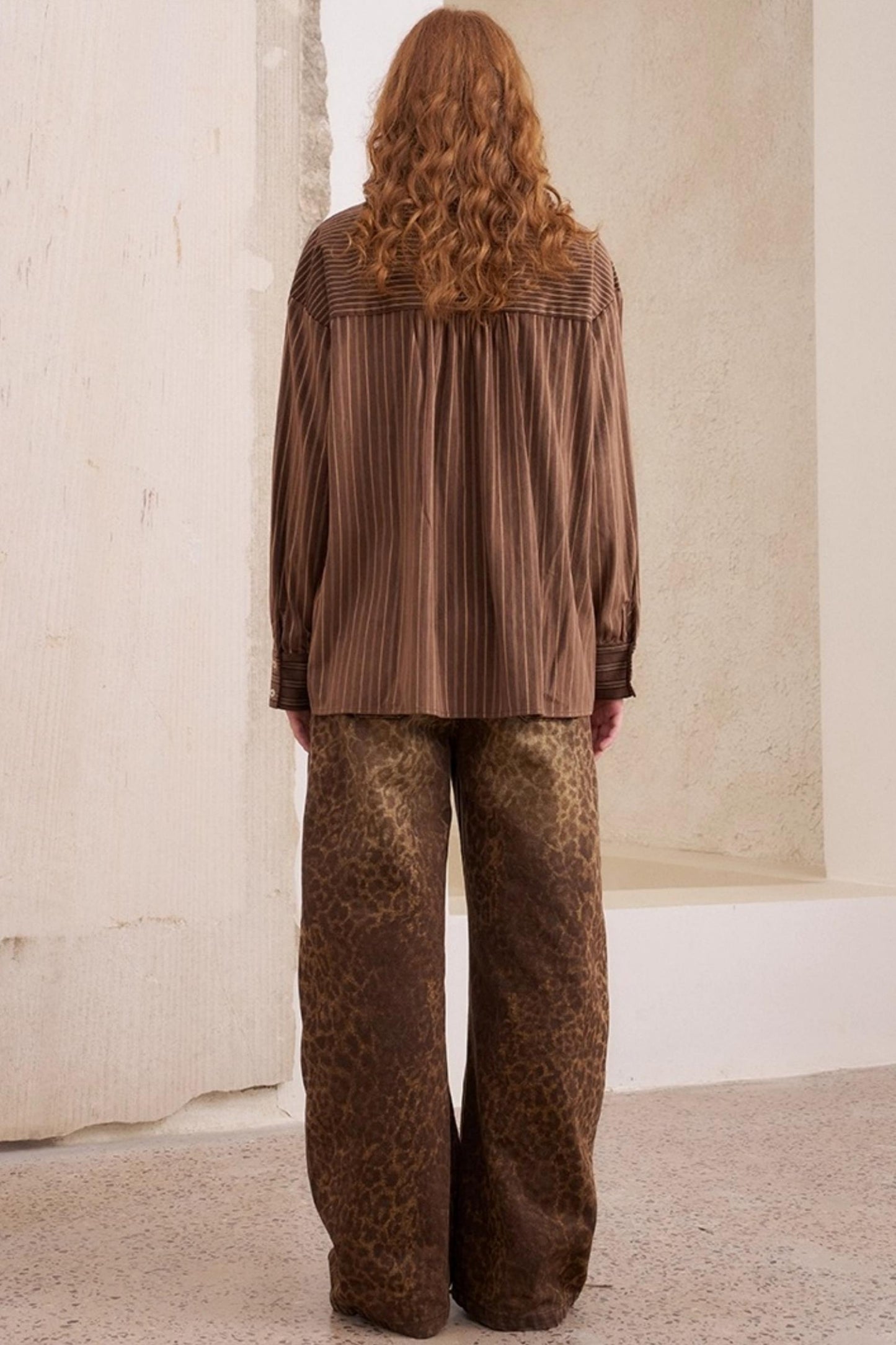 Suede Beaded Embroidered Shirt