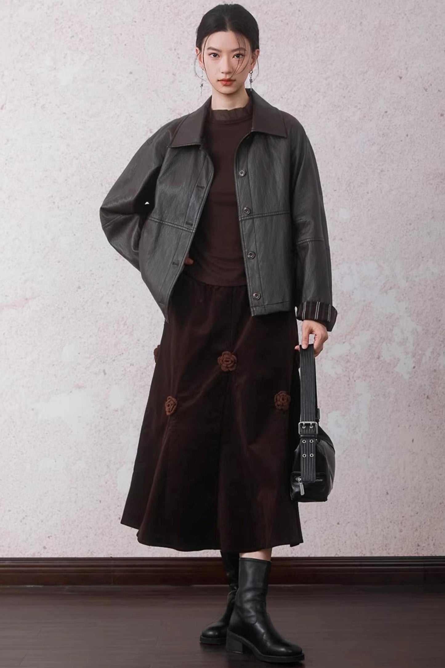 Caramel Coffee Leather Jacket