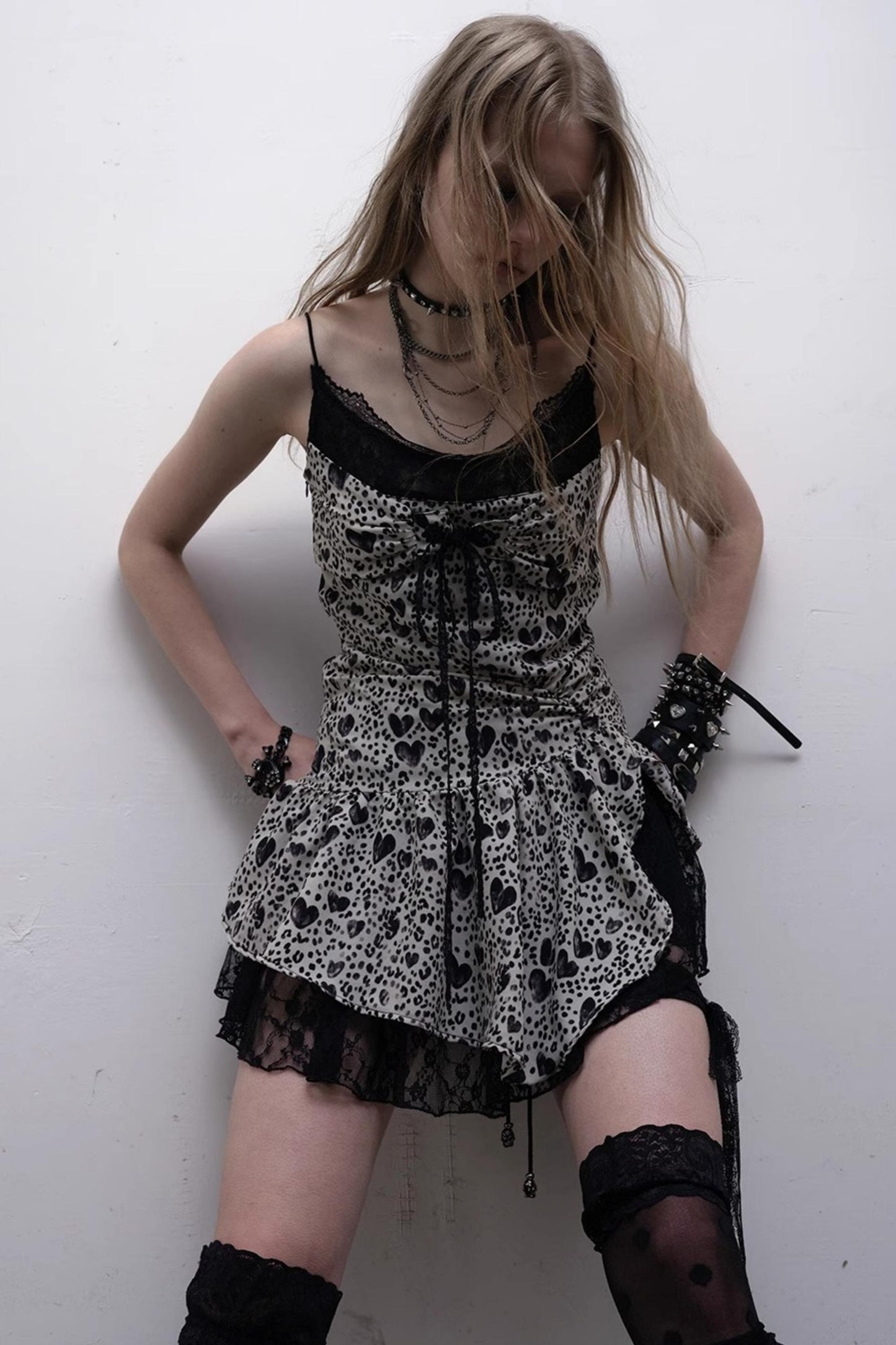 Heart Lace Camisole Dress