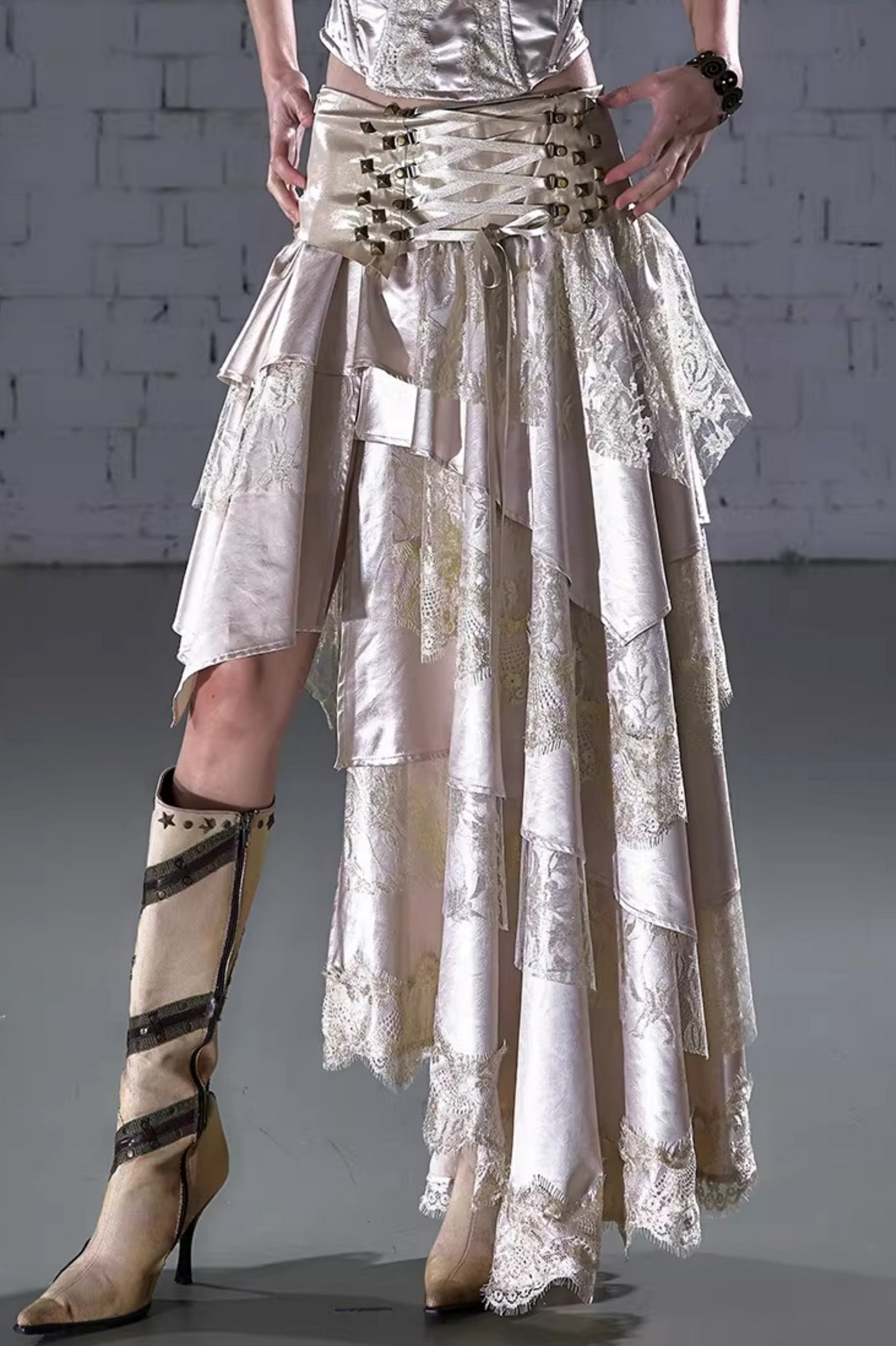 Medieval Lace-Up Cake Skirt