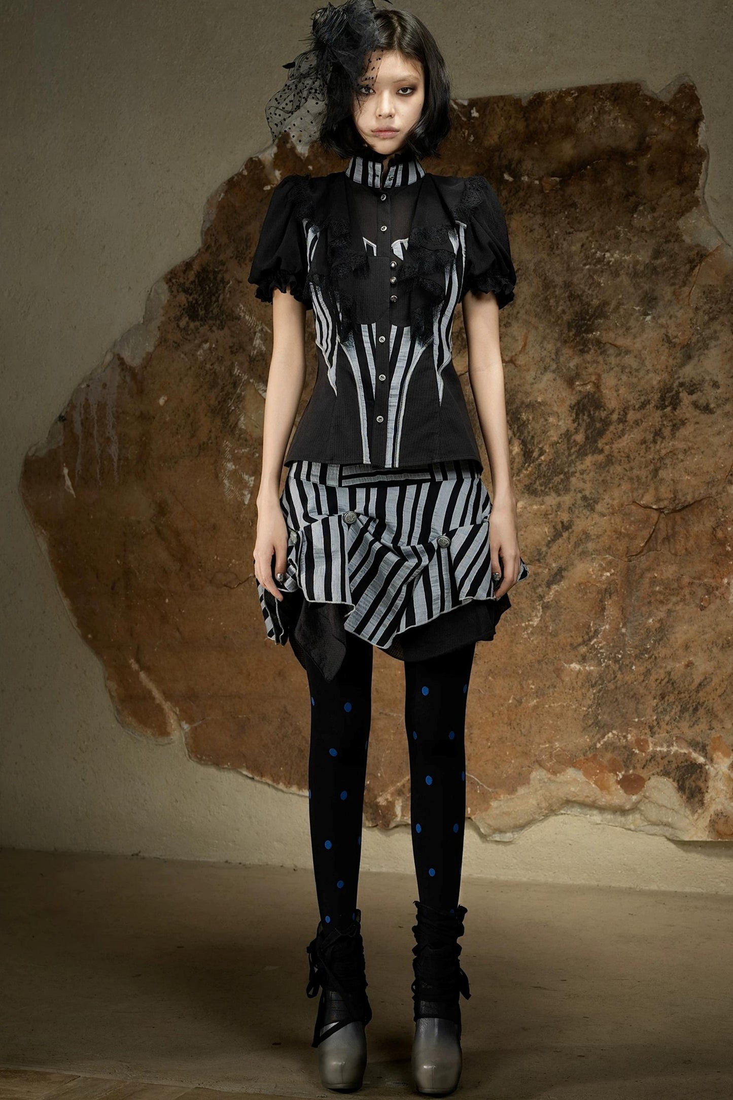 Retro Palace Puff Sleeve Blouse