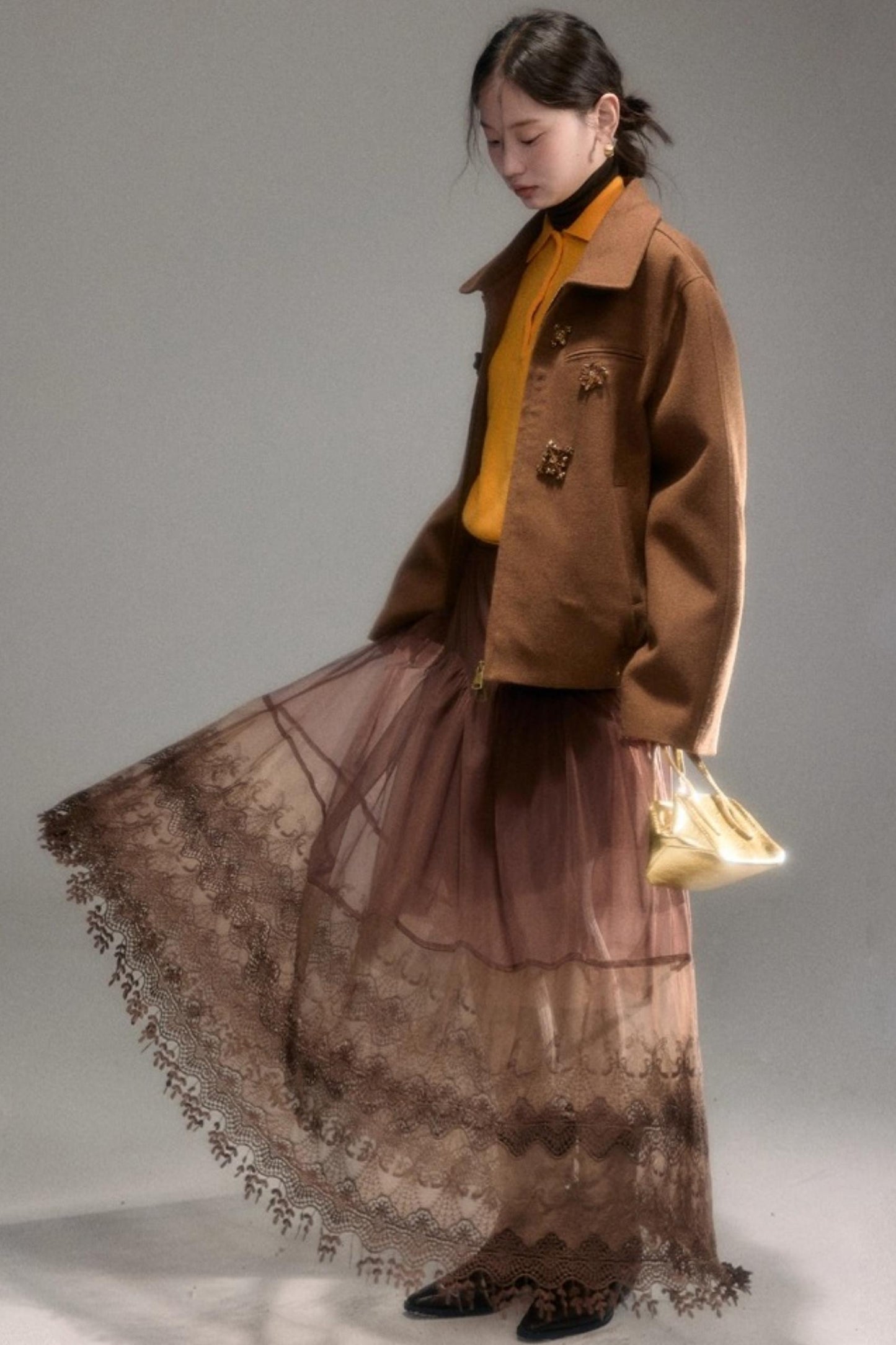 Oak Hazelnut Wool Jacket Set-Up