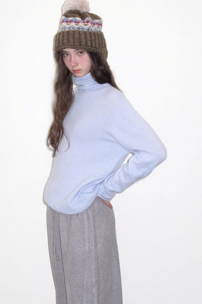 Superfine Wool Mint Sweater