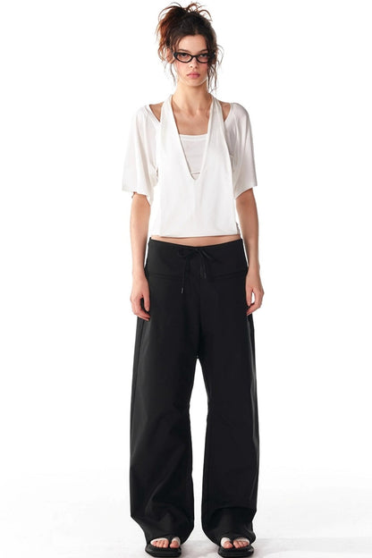 Soft Skin-Friendly Halterneck Stretch T-Shirt