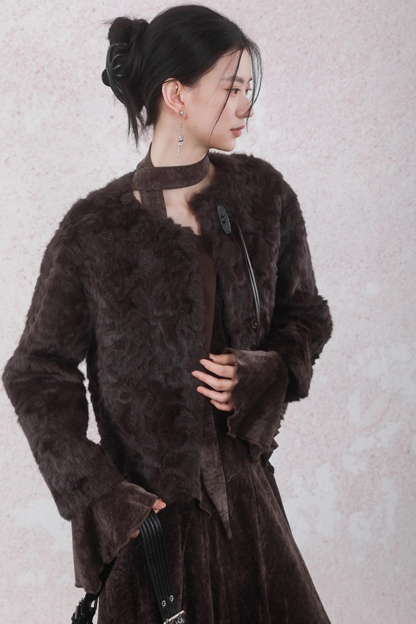 Winter Velvet Top Skirt Set-Up