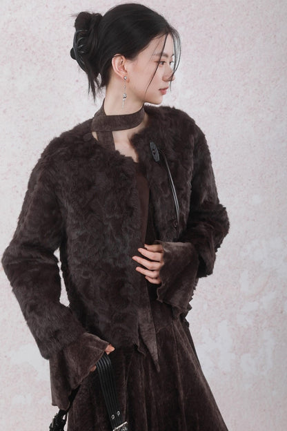 Winter Velvet Top Skirt Set-Up