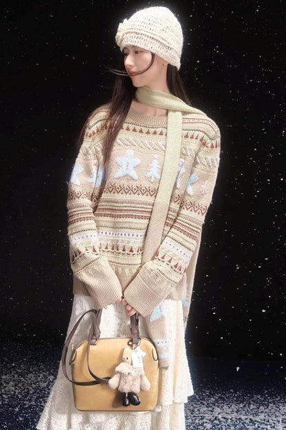 Gingerbread Fair Isle Sweater Set
