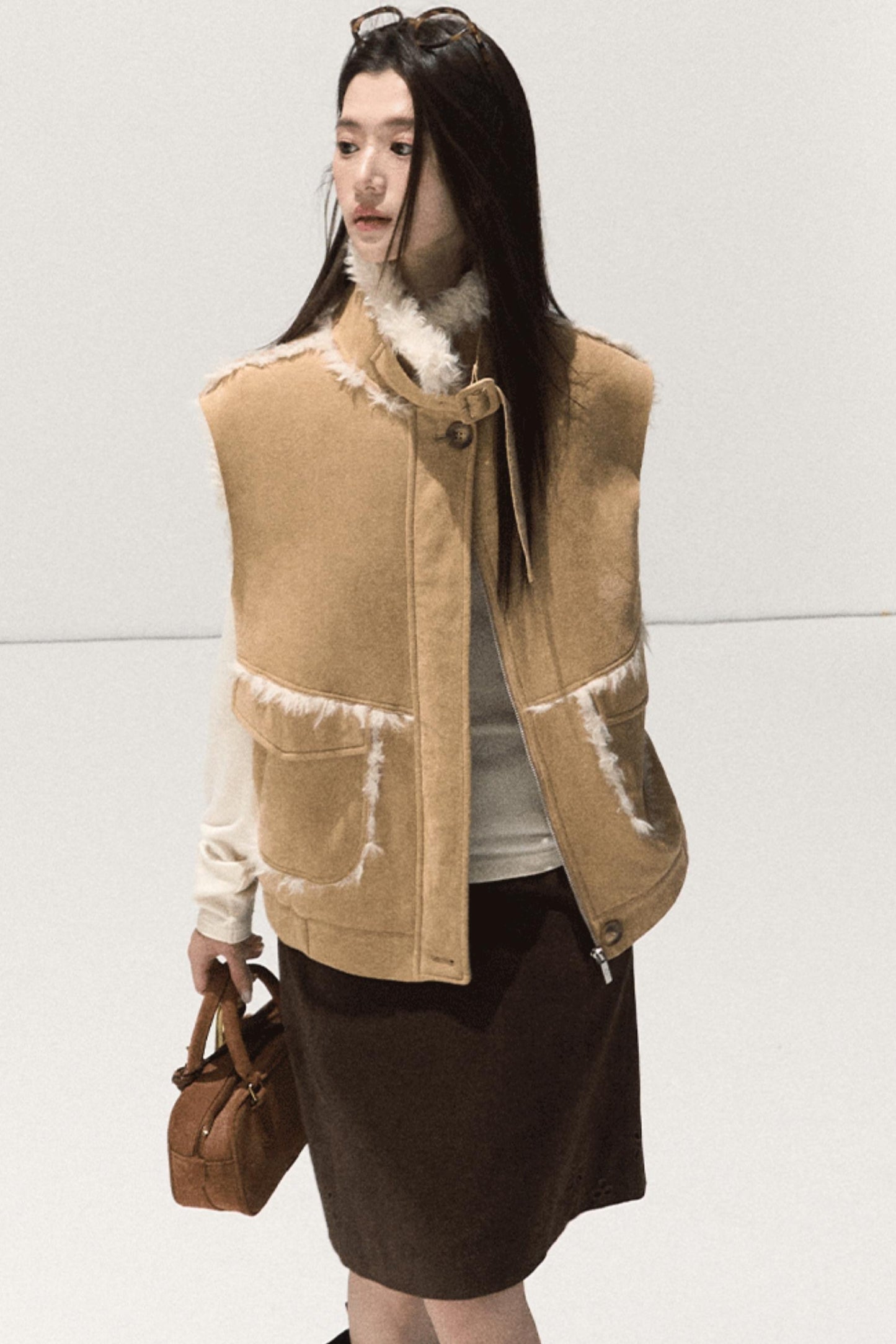 Wool Slim-Fit Lace Top