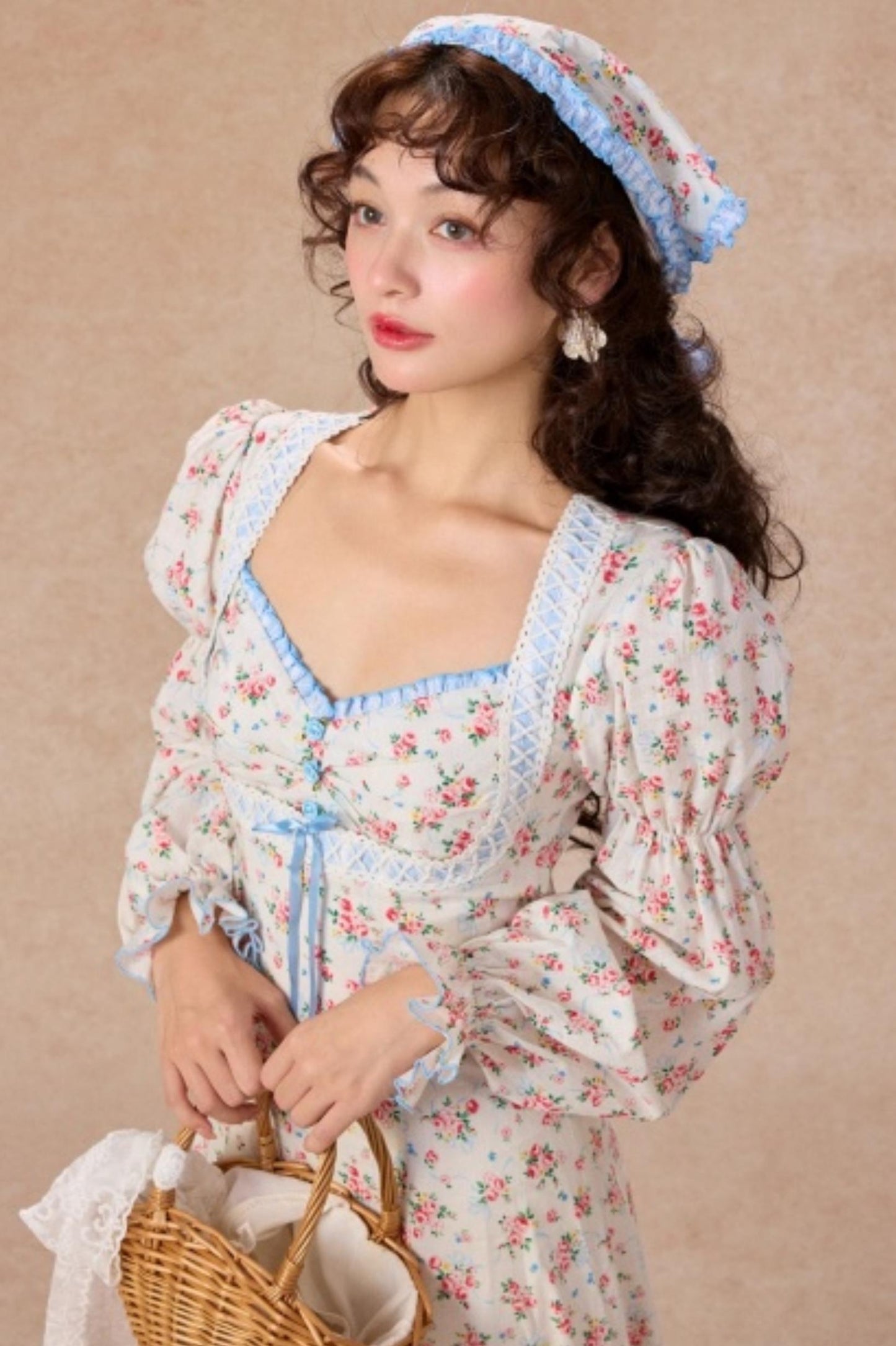 Blue French Pastoral Dress Set-Up