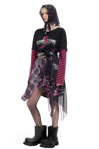 Striped Mesh Hottie Dress