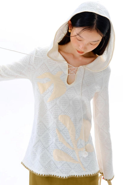 Wilderness Floral Knitted Long Sleeve T-shirt