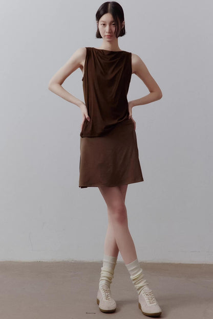 Draped Off-Shoulder Slimming Top