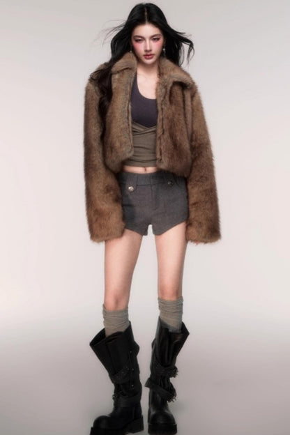 Woolen A-Line Versatile Shorts