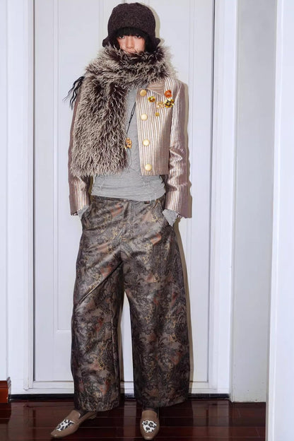 Gold Silk Glitter Jacket