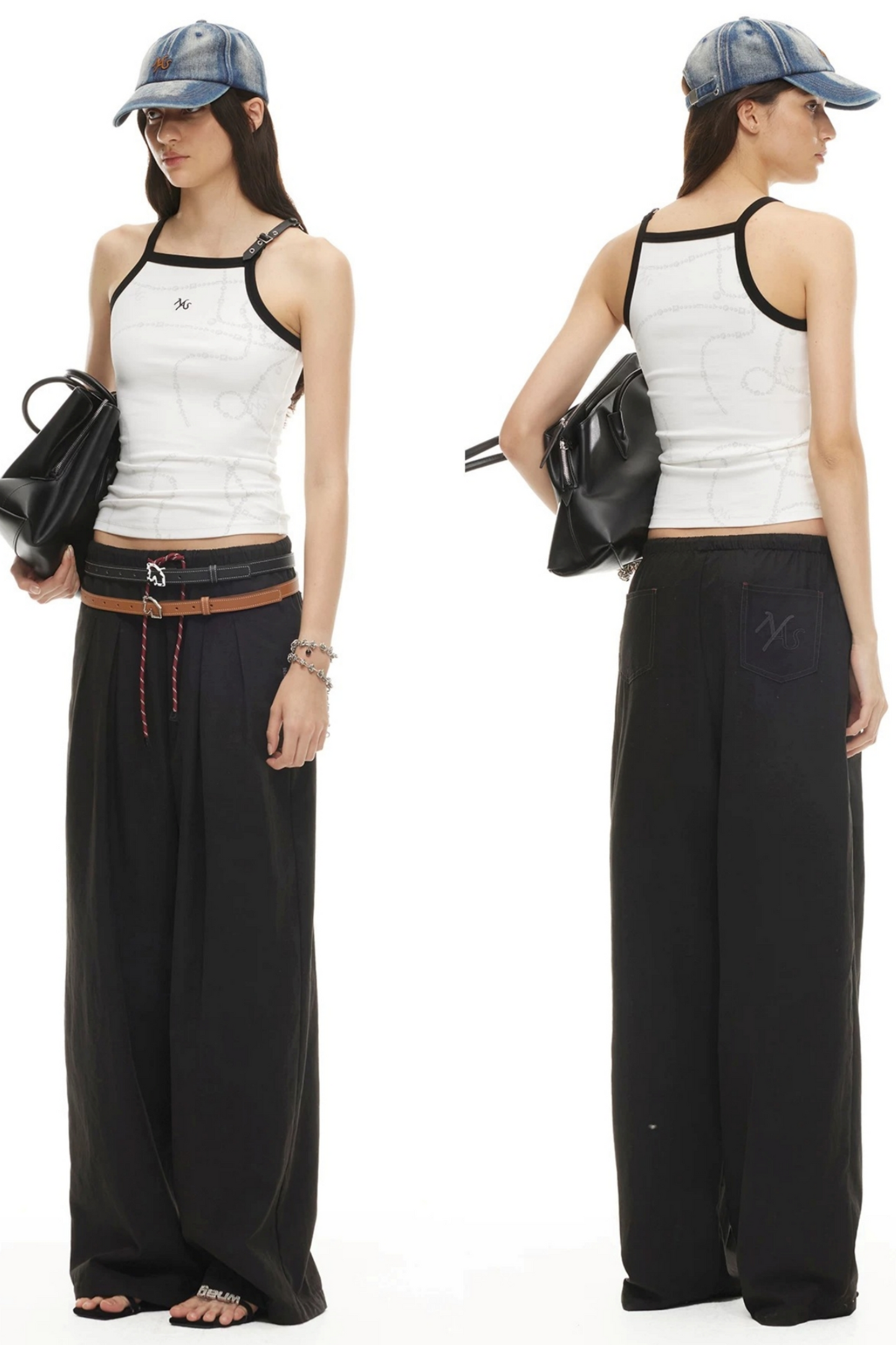 Silky Tencel Pleated Pants