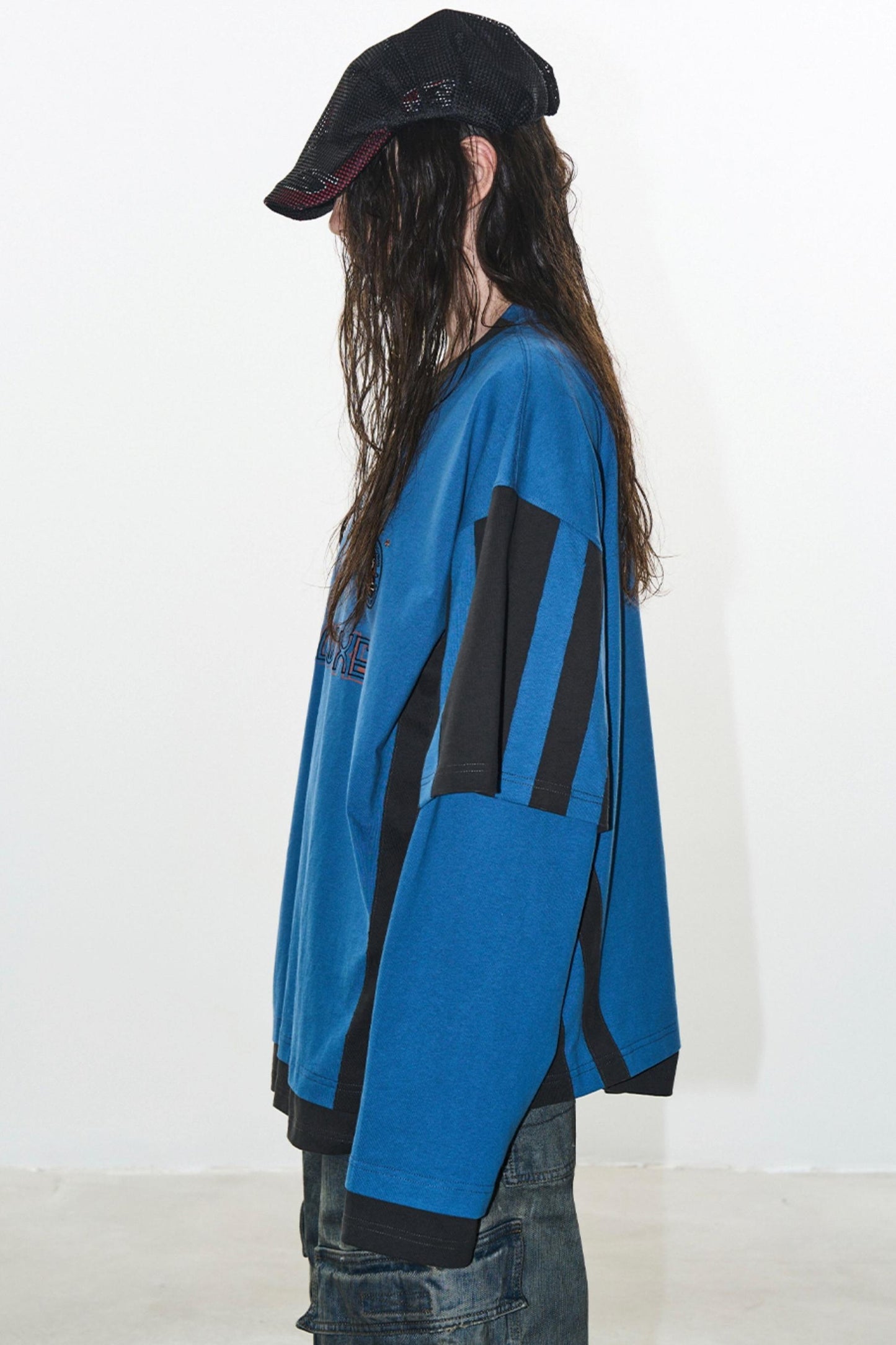 Layered Stripe Jersey T-Shirt