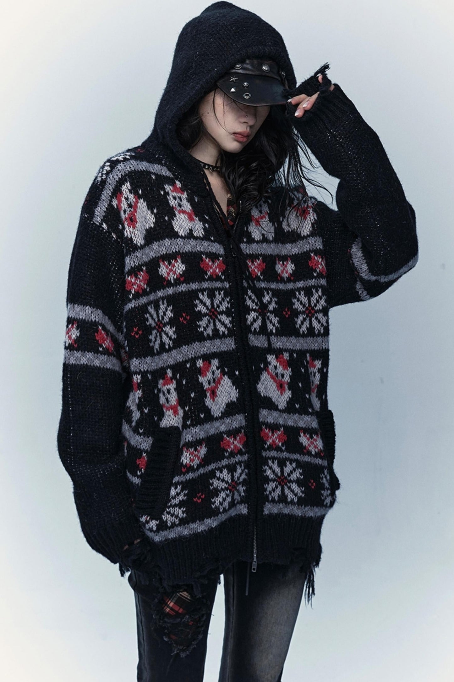 Retro Wool Fair Isle Sweater