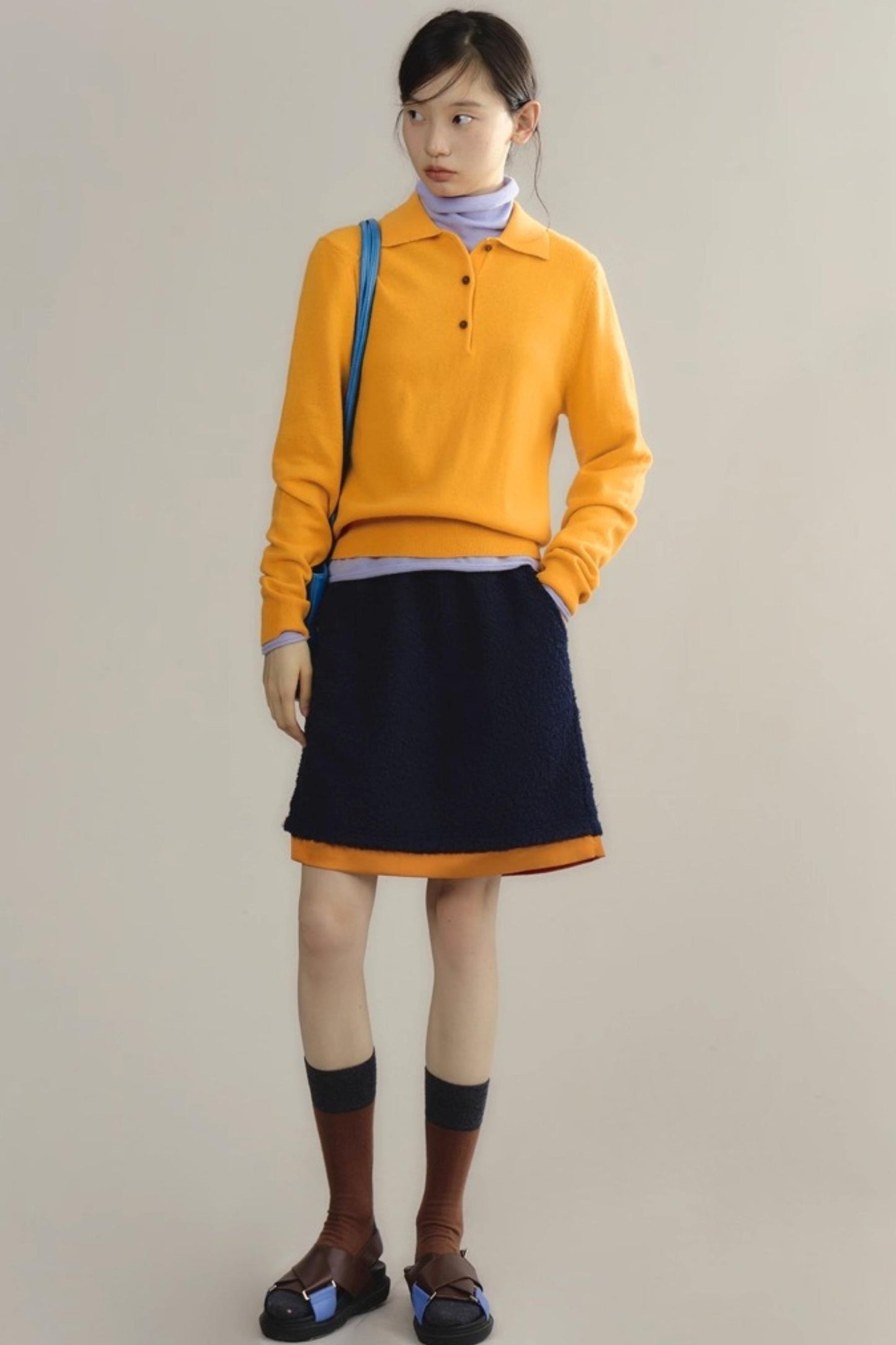 Niche Wool Polo Sweater
