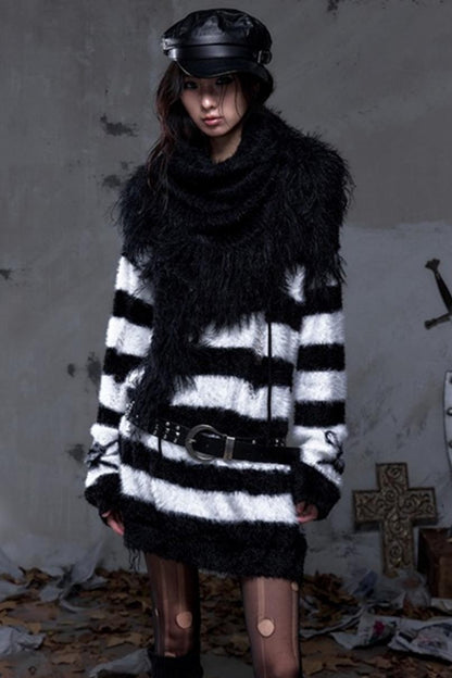 Vintage Fringe Triangle Scarf