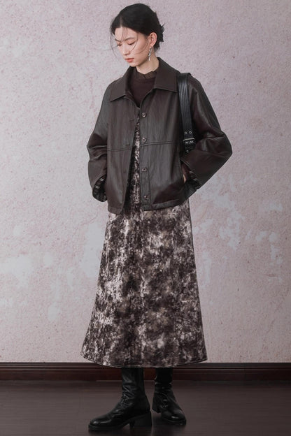 Caramel Coffee Leather Jacket