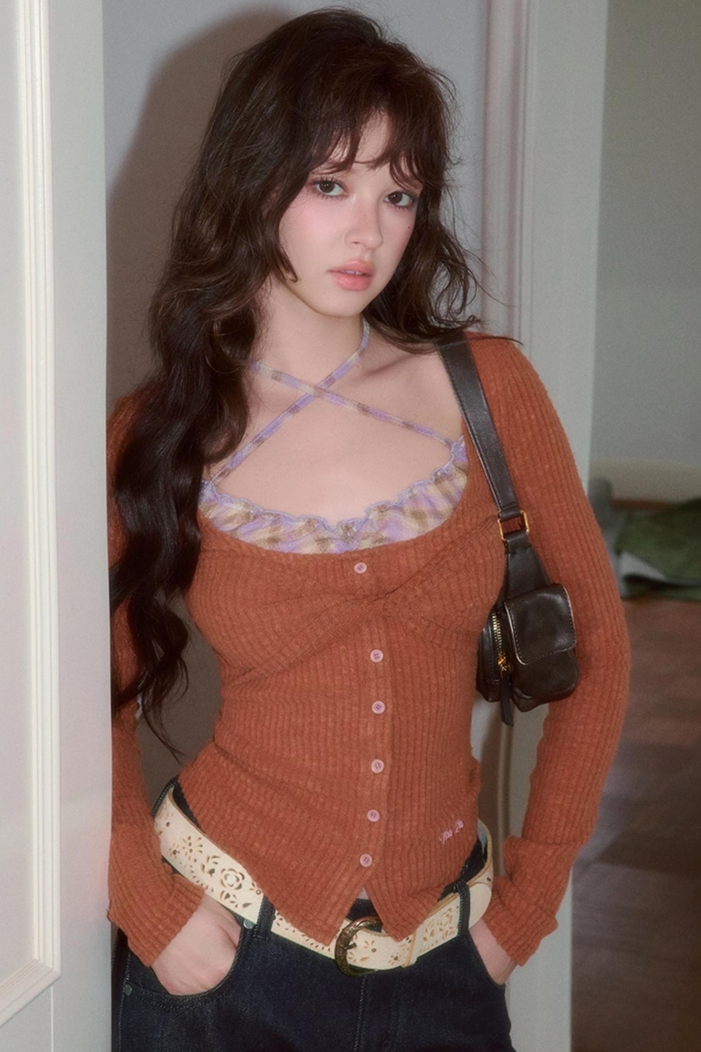 Contrasting Halterneck T-Shirt