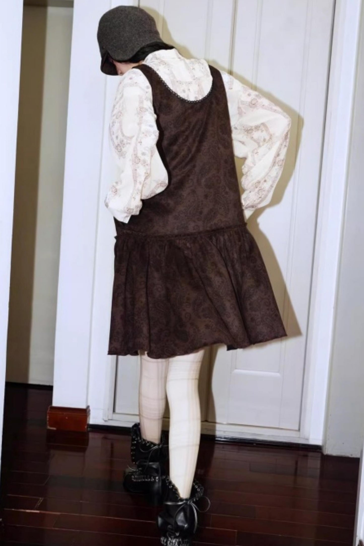 Vintage Suede Sleeveless Dress