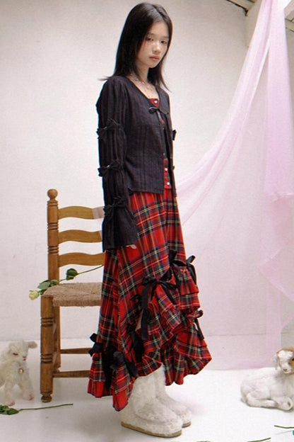 Happy Birthday Polka Dot Red Checkered Shirt