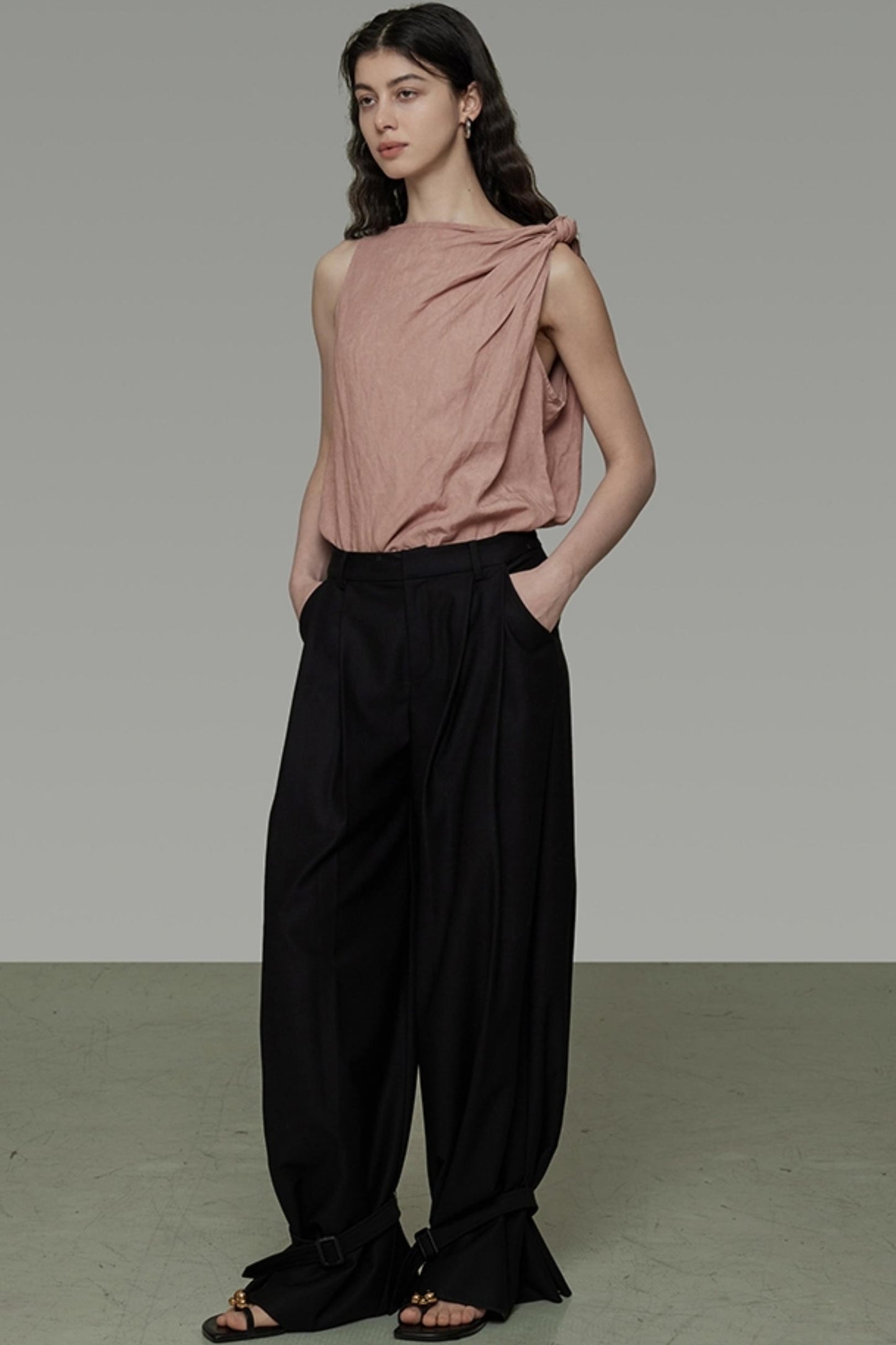 Twisted Pink Sleeveless Camisole