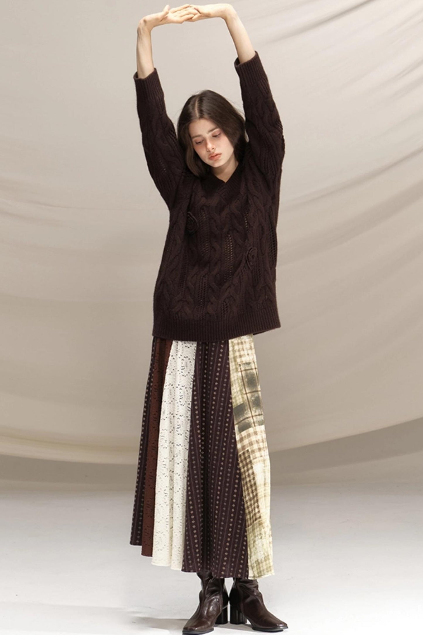 Raccoon Wool Crochet Sweater