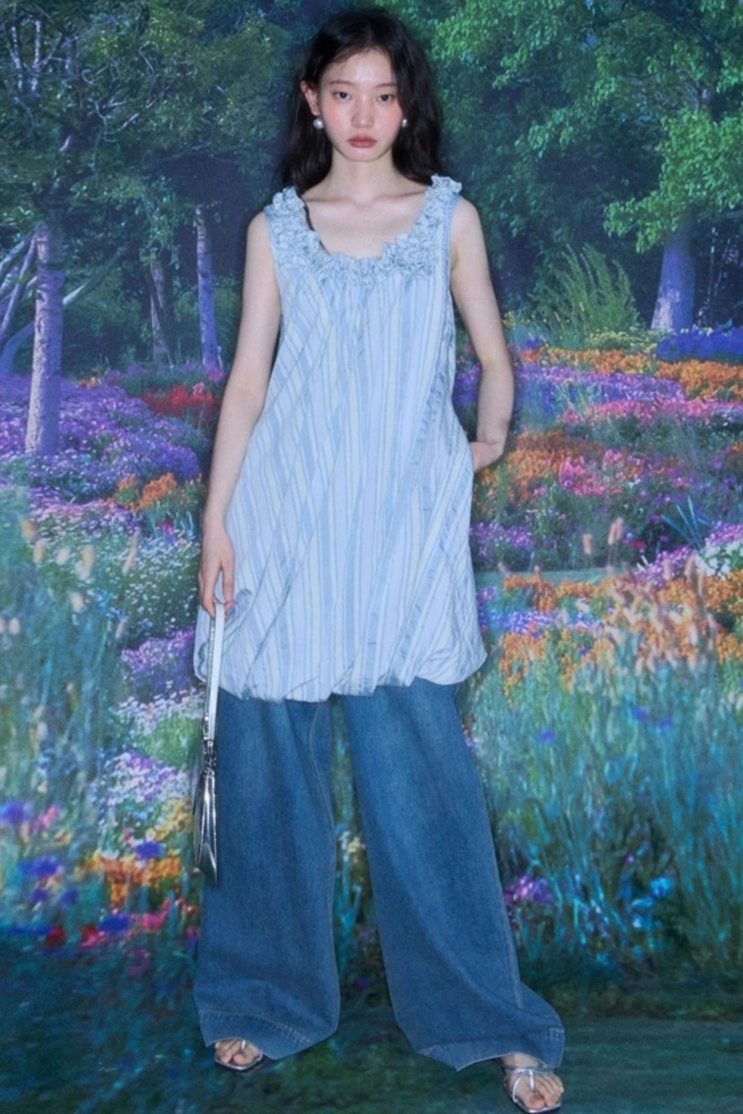 U-Neck Embroidered Dress