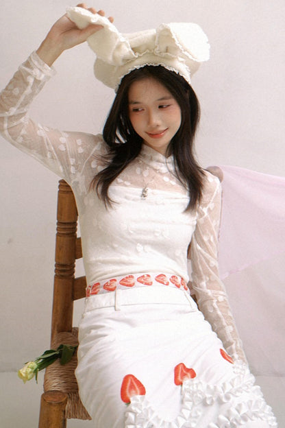 Happy Strawberry Cake Skirt