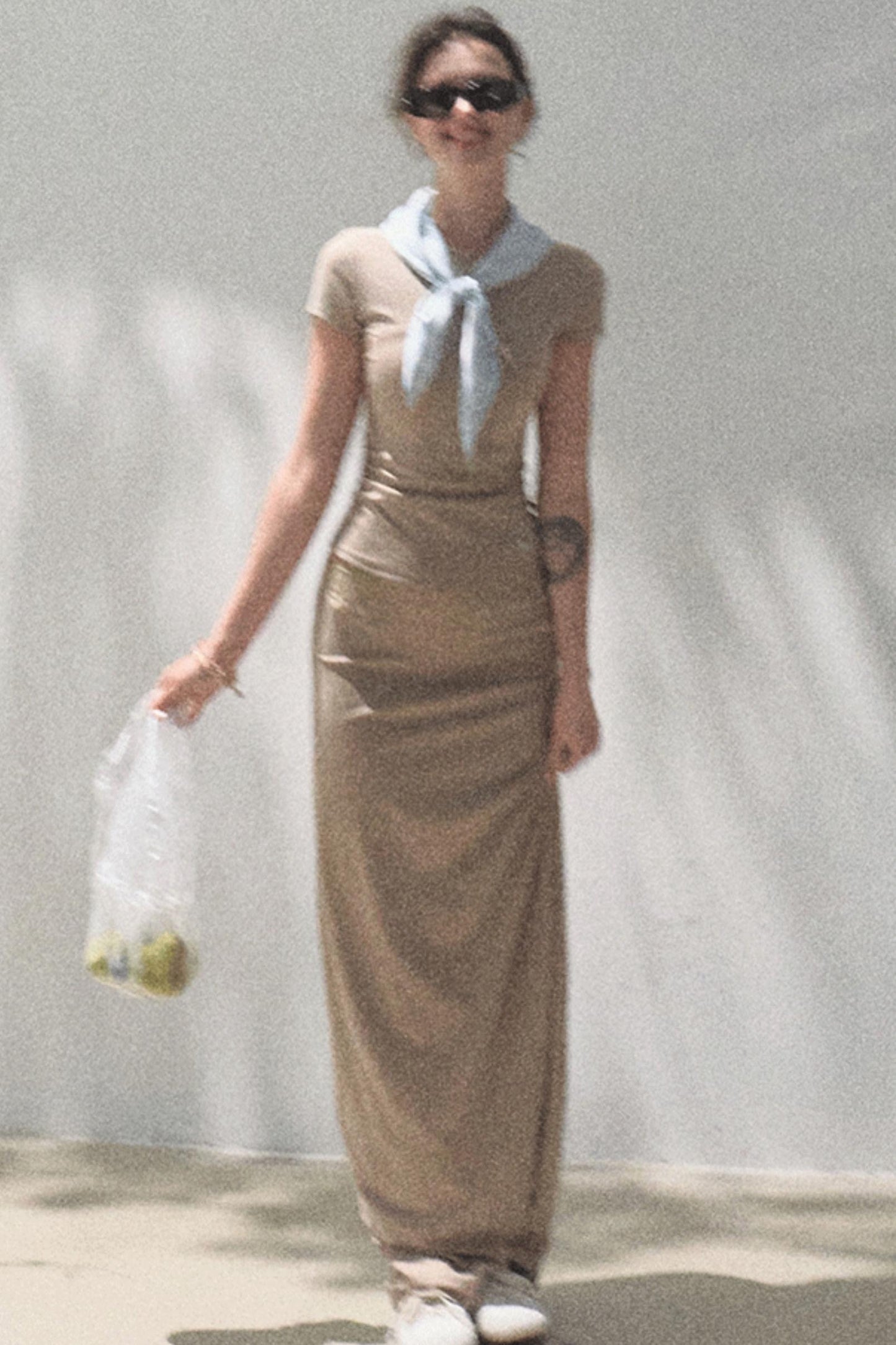 Lace-Trimmed High Waist Skirt