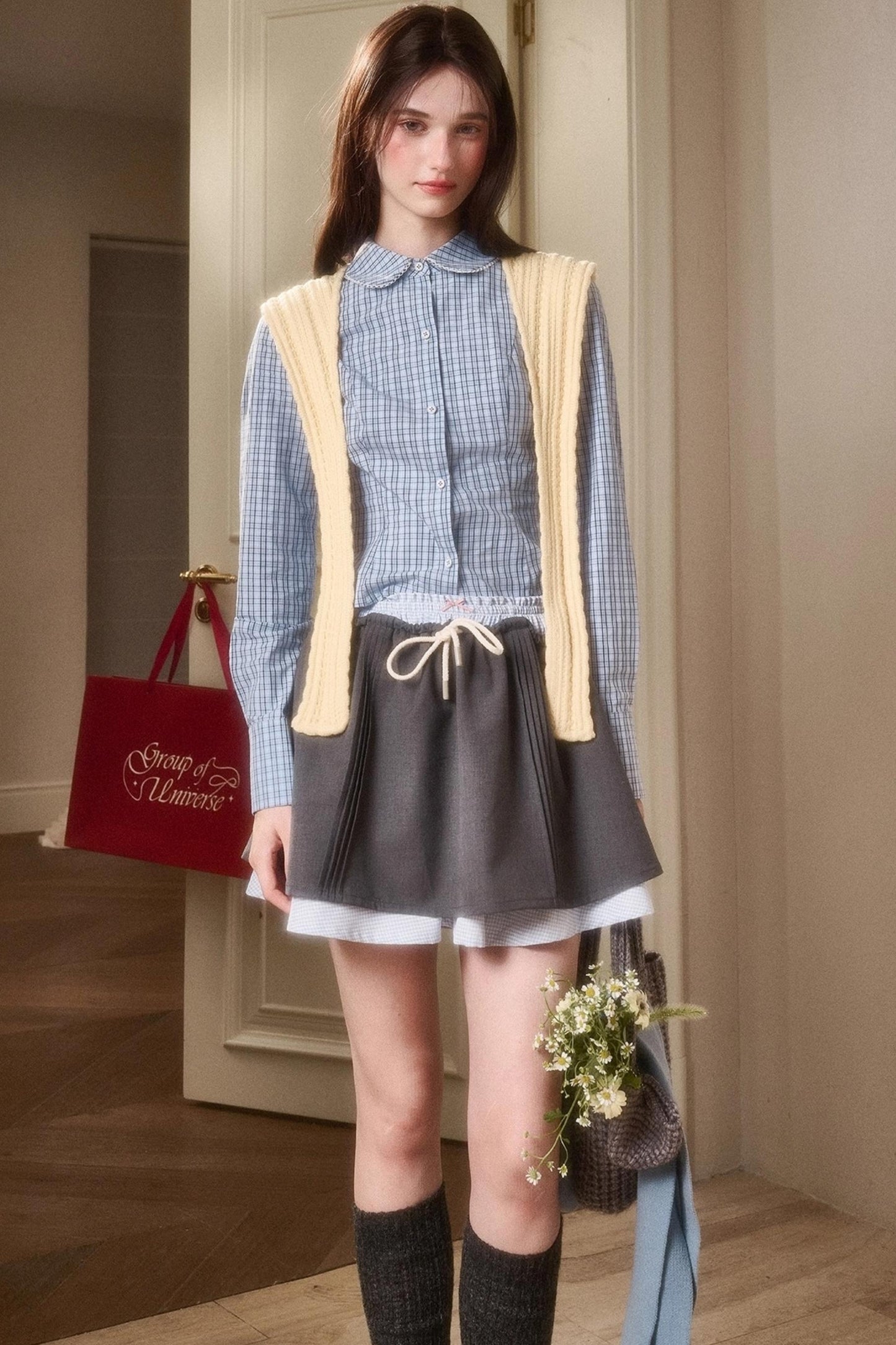 Organic Cotton Layered Skirt