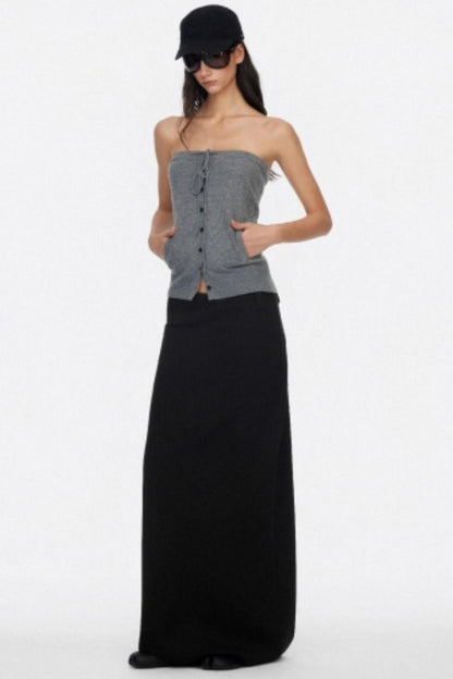 Versatile Slimming Straight Skirt