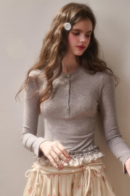 Milky Way Cotton Lace Top