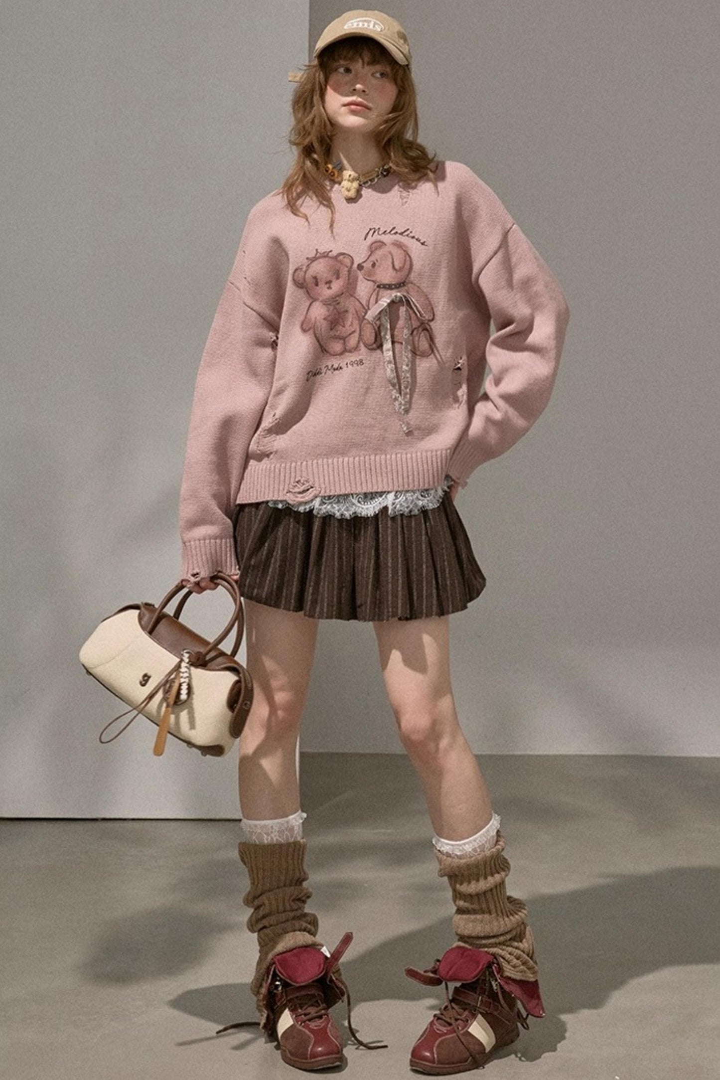 Bear Knitted Sweater