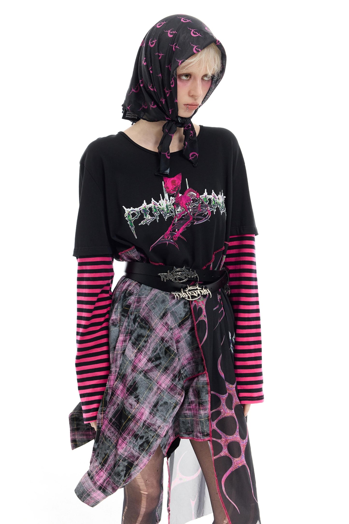 Striped Mesh Hottie Dress