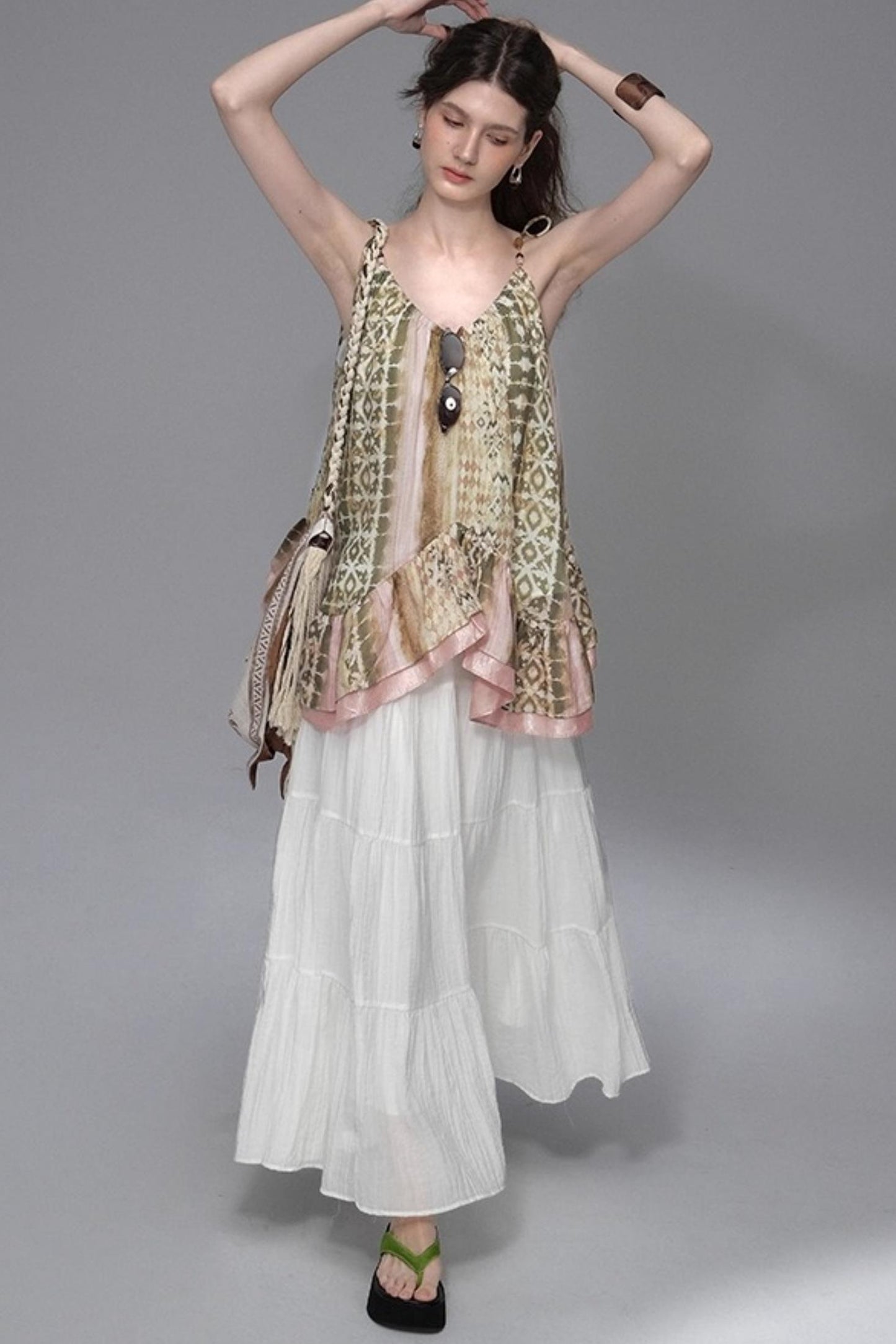 Santorini Camisole Skirt Set-Up