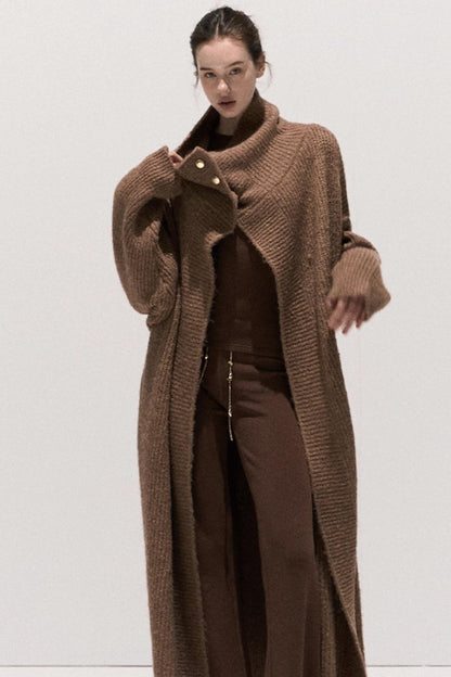 Soft Crew Neck Knitwear Bootcut Trouser Set-Up