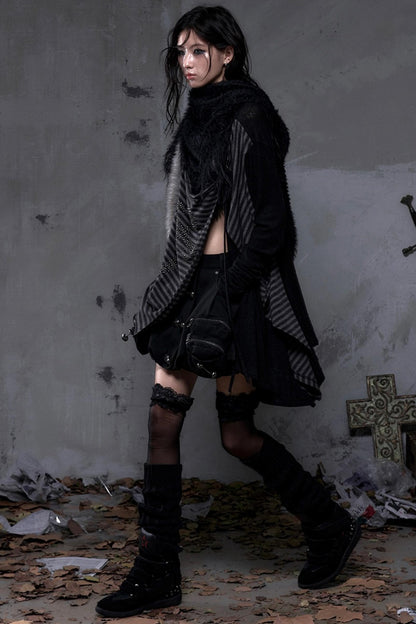 Vintage Fringe Triangle Scarf